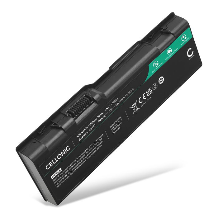 Batterij voor Dell XPS M1710, M170, Inspiron 9400, 6000, 9300, 9200, Precision M6300, M90, Dell YF976 Laptop - 6600mAh 11.1V 