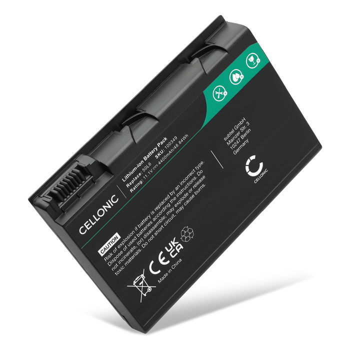 Batterij voor Acer Aspire 5100, 5630, 5610, 9810, 3100, 3690, 9800, 5680, 9920G, BATBL50L6 Laptop - 4400mAh 11.1V 