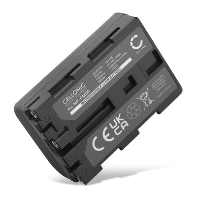 Battery for Sony F828 F717 R1 S85 TRV118 SR1 GV-D1000, NPFM30 NPFM50 NPQM71 NPQM91 NP-FM50 (1600mAh, 7.4V) from CELLONIC