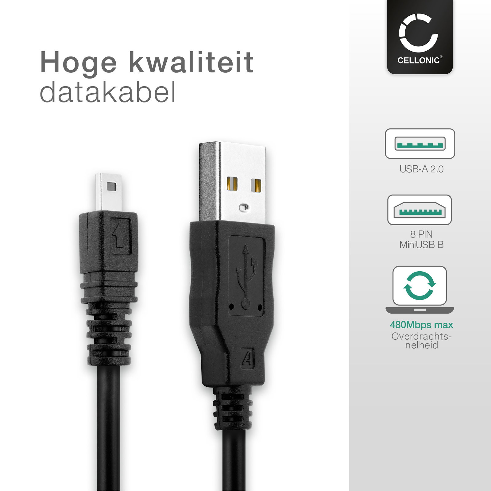 Panasonic Lumix USB Kabel DMW-USBC1 oplaadkabel, Datakabel