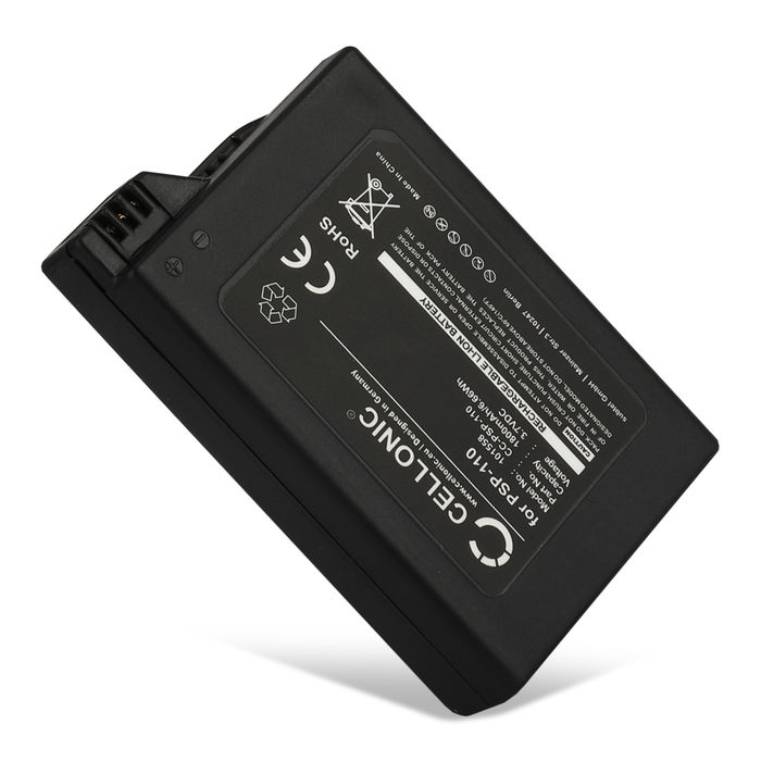PSP-110 Battery for Sony PSP-1004 / Sony PSP-1000 Handheld Console Gaming Controller PSP Battery Replacement - 1800mAh 3.6V - 3.7V Lithium Ion