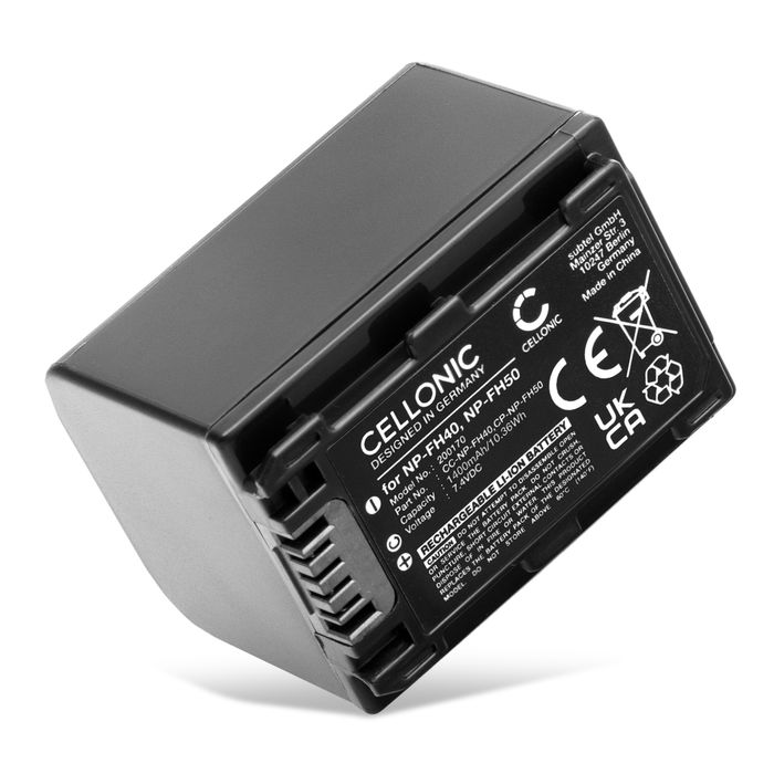 Sony NP-FH60 Accu Batterij 1400mAh van CELLONIC