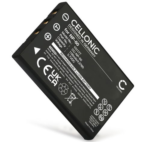Accu voor Kodak Easyshare DX6490 Easyshare DX7590 Z7590 P880 P850 Z760 LS633 Z730 P850 KLIC-5000 (1180mAh, 3.7V) van CELLONIC