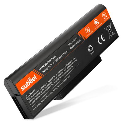 Batterij voor ASUS A9 / F2 / F3 / M50 / M51 / S62 / S96 / Z53 / Pro31 / X70 Laptop - 6600mAh 10.8V - 11.1V