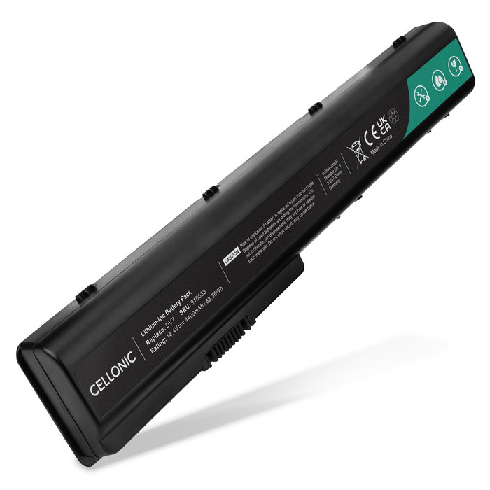 Batterij voor HP Pavilion dv7-1000, dv8-1000, dv7-2000, dv7-3000, dv7-3100, dv8-1000, GA08 Laptop - 4400mAh 14.4V 