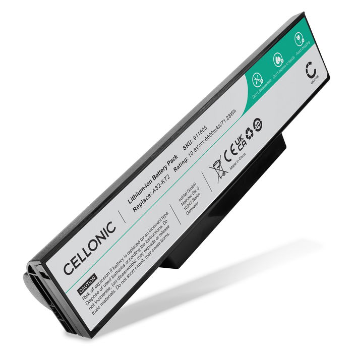 ASUS K73S Accu Batterij 6600mAh van subtel