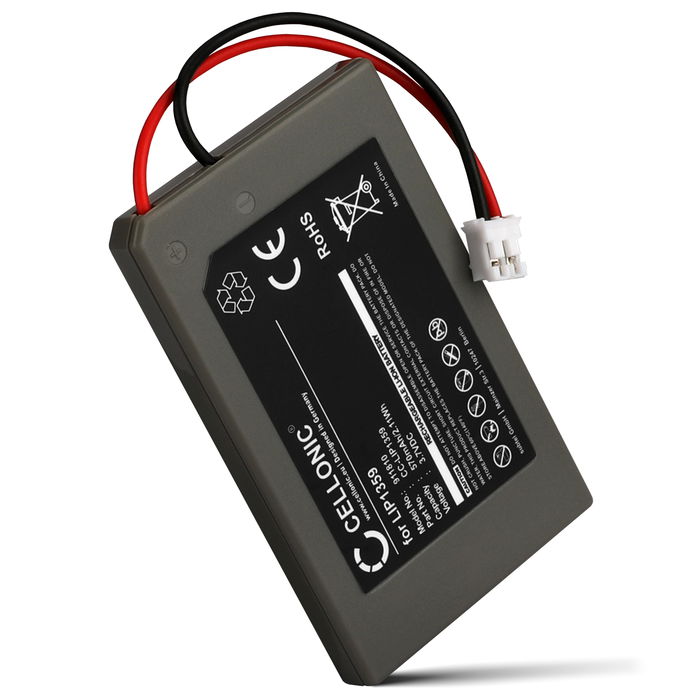 LIP1359 Battery for Sony PlayStation 3 Controller, PS3 Dualshock (CECHZC2A,CECHZC2E,CECHZC2H,CECHZC2J,CECHZC2U) Handheld Console Gaming Controller Battery Replacement - 570mAh 3.6V - 3.7V Lithium Ion
