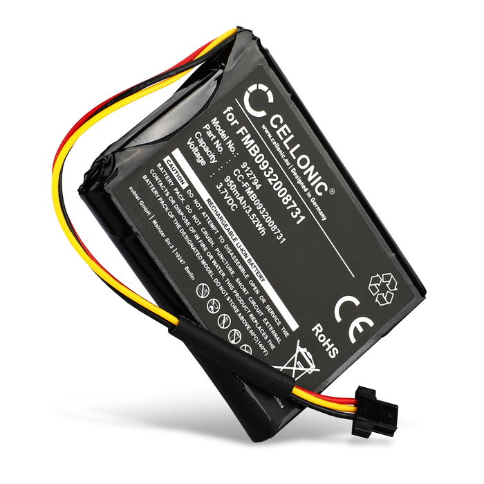 TomTom VF6D Accu Batterij 950mAh van CELLONIC