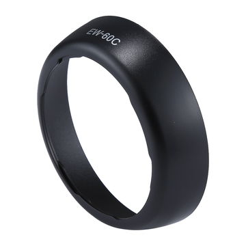 EW-60C Camera Zonnekap voor Canon EF-S 18-55mm 1:3.5-5.6 III, 18-55mm 1:3.5-5.6 IS II, EF 28-80mm 1:3.5-5.6 II, 28-90mm 1:4-5.6 II – Plastic bajonet Rond Zonnekap van CELLONIC