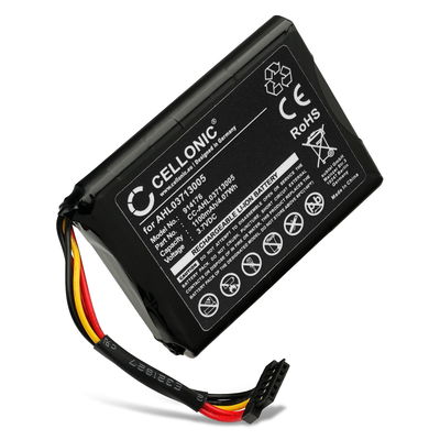Batterij voor TomTom Via Live 120, 125, 120 Live Western Europe, GO Live 820 Europe, XL Live, XL 340M Live, XL 340TM Live, 4EL0.001.01, VF3A (1100mAh, 3.7V) van CELLONIC