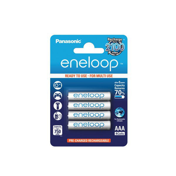 Accus Batterijen AAA  Panasonic eneloop BK-4MCCE 4x AAA / Micro / R03 / LR03 / HR03