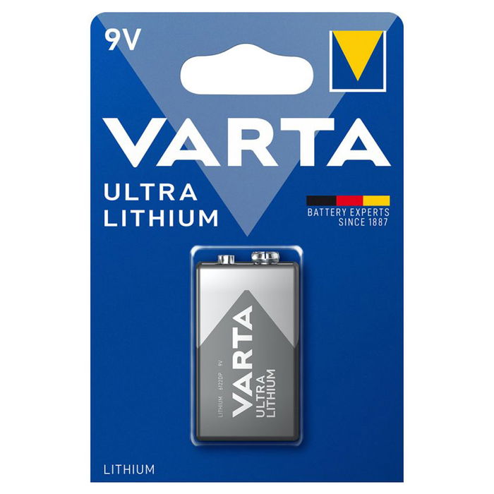 Batterij 9V / E Block Varta Lithium Varta 6122 1x 6F22 / 6LR61 / AM-61