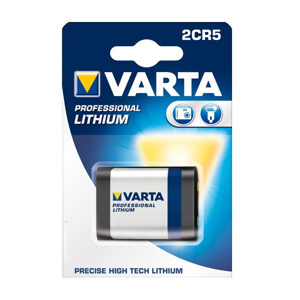 Varta 2CR5 Batterij voor Camera, Flitser & Meer – x1