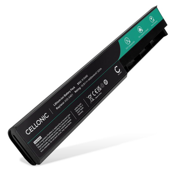 Batterij voor ASUS X501A, X501U, F501U, X301A, X401A, F501A, X401U, F301A, F401U, R402A Laptop - 4400mAh 10.8V 