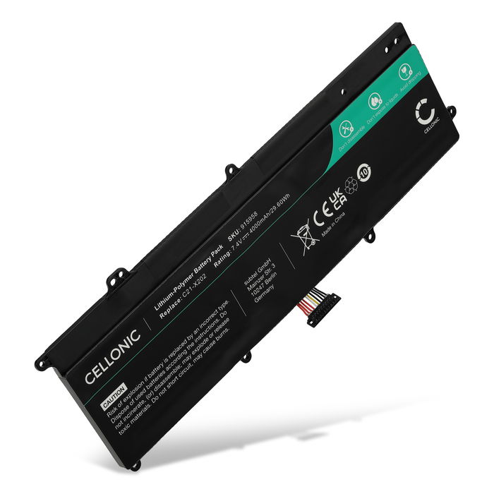 ASUS X202E Accu Batterij 4000mAh van subtel
