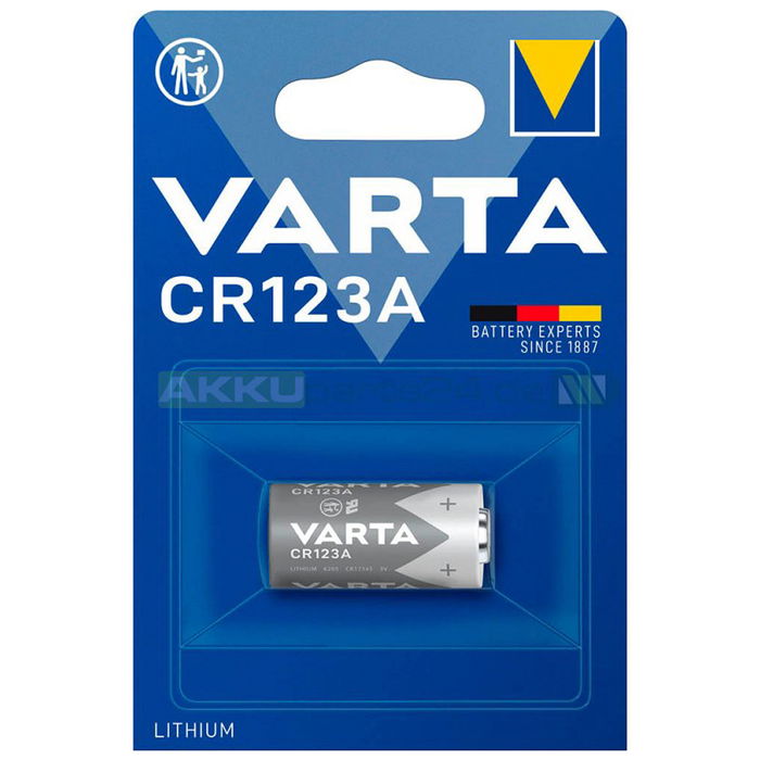 Varta CR123A 6205 Batterij voor Camera’s, Zaklampen & Meer – x1
