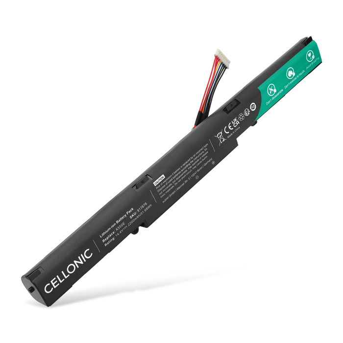 Battery for ASUS R752L, R751L, F750J, X750LN, X750J, R751J, X751MA, F751YI 14.4V 2200mAh from CELLONIC