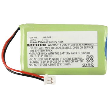 Batterij voor Dogtra 2300NCP 2300RX 2302 NCP Advance, 2500RX 2500B 2500T 2502B 2502T halsband, 3500NCP 3500RX - BP74R (460mAh) Vervangende Accu