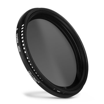 Verstelbare Neutrale Dichtheid Filter ND2-400 voor Ø 82mm Grijs Filter