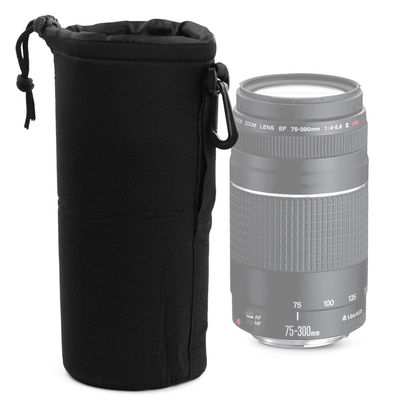 Objectief hoes voor camera - Universele pouch voor DSLR camera lenzen - Nikon, Canon Fujifilm ,Olympus fototoestellen, universal case 20cm x 10cm (XL)