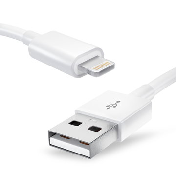 USB Kabel compatibel met Apple iPhone 14, 13, 12, 11, X, XS, XR, 8, 7, SE - 1m Oplaadkabel smartphone