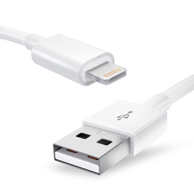 USB Kabel compatibel met Apple iPhone 14, 13, 12, 11, X, XS, XR, 8, 7, SE - 1m Oplaadkabel smartphone