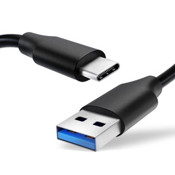 USB Kabel compatibel met LG G5, G6, G7, G7 ThinQ, G8 ThinQ, G8S ThinQ, K30, K41s, K42, K51s, K52, K61s, V20, V30, V40 ThinQ - 1,0m Oplaadkabel Datakabel 3A PVC smartphone zwart