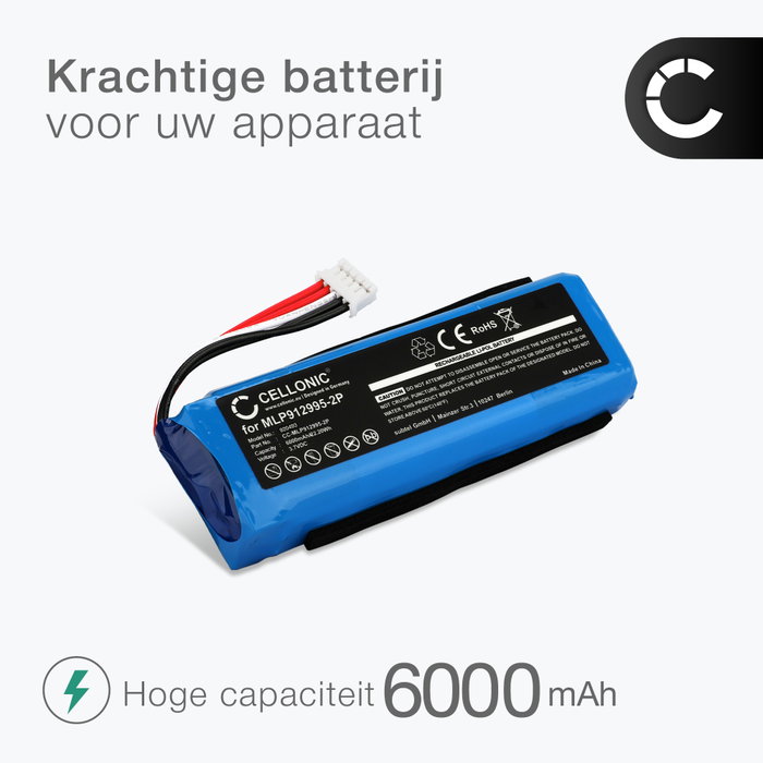 Aibatt 6000mAh Ersatzakku für JBL Charge 2 Plus,Charge 2 Version 1