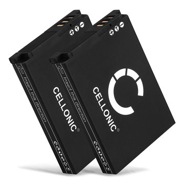 2x CELLONIC Camera Battery for Samsung WB1100f WB150f WB200f WB2100 WB250f WB350f WB500 WB550 WB700 WB750 WB800f WB850f EX2f M100 M110 ES55 ES60 L100 L200 PL50 Replacement SLB-10A Battery 1050mAh Backup SLB-10A