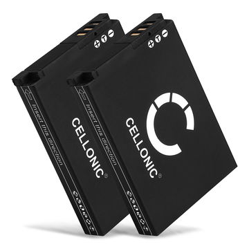 2x SLB-10 accu voor Toshiba Camileo X-SPORTS - 1050mAh SLB-10 vervangende accu voor camera