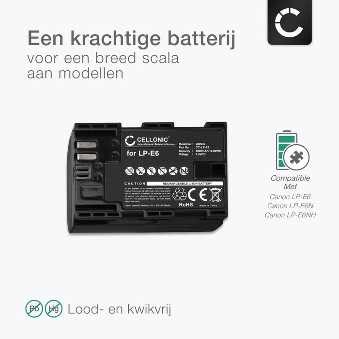 LP-E6/E6N/E6NH acculader met kaartlezer compatibel met Canon EOS 5D LP-E6/E6N/E6NH acculader met kaartlezer compatibel met Canon EOS 5D