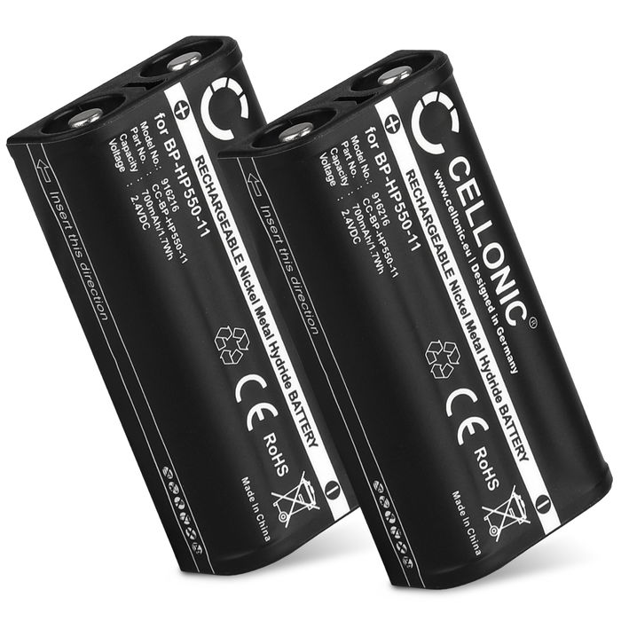 2x Sony BP-HP800-11 Accu Batterij 700mAh van CELLONIC