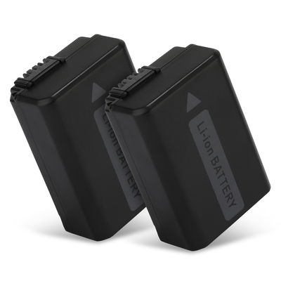 2x Batterij voor Sony Alpha 6000, A6000, Alpha 6400, Alpha 7, Alpha 5100, A6100, RX10 IV, NP-FW50 1030mAh van CELLONIC