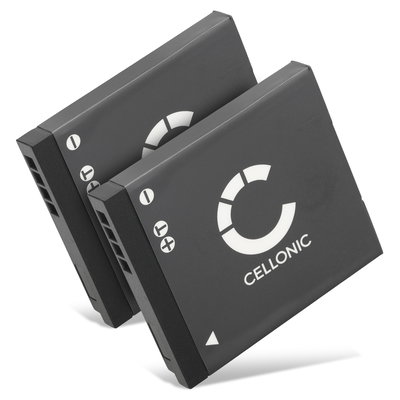 2x CELLONIC Camera Battery for Panasonic Lumix DMC-FT30 FT25 DMC-SZ1 SZ7 DMC-S1 S2 S3 DMS-FS16 FS28 FS35 FS40 DMC-TS25 Replacement DMW-BCK7 NCA-YN101H Battery 700mAh Backup