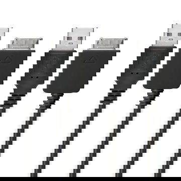 2x USB Kabel compatibel met Sony Walkman NW-A55L NWZ-ZX2 NWZ-A15 A10 NWZ-A816 A818 NWZ-E858 NWZ-ZX1 ZX100 - 1m Oplaadkabel Data Snoer MP3 speler zwart