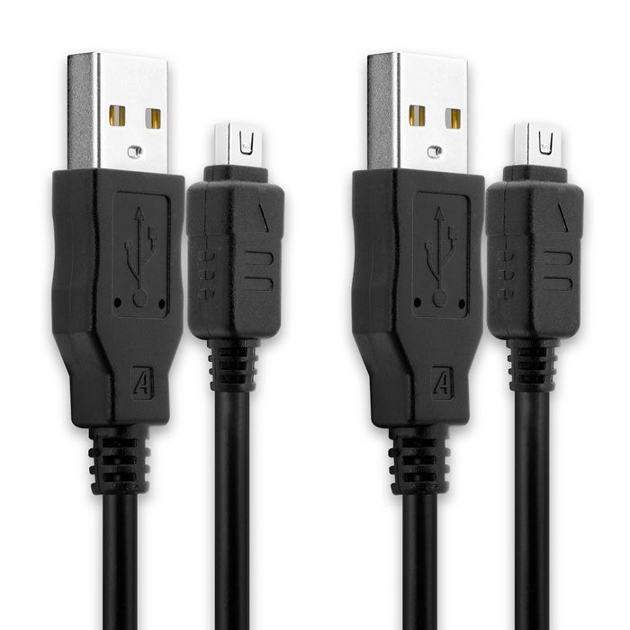 2x Olympus SP-800UZ Kabel 12 Pin USB Datakabel 1.5m Laadkabel van subtel