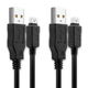 2x Datakabel 12 Pin USB naar USB A, 1.5m