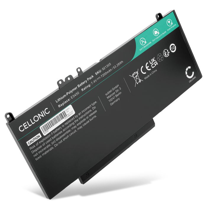 Dell Vostro 3510 Batterij 7200mAh van Cellonic