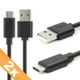 2x Datakabel USB-C (Type-C) naar USB A, 1,0m