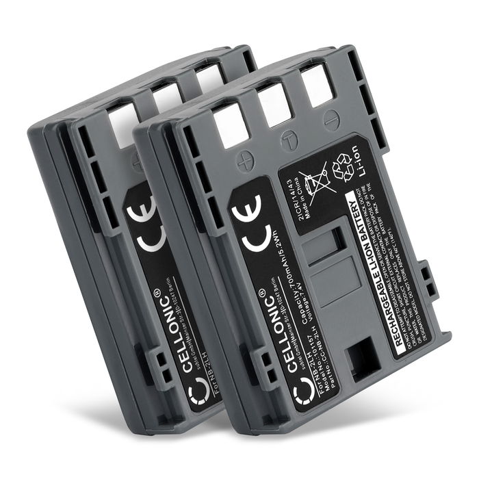 2x Canon LEGRIA HF R16 Accu Batterij 700mAh van CELLONIC