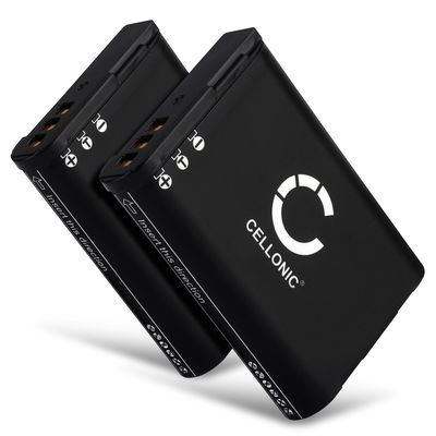 2x Batterij voor Nikon Coolpix B700, Coolpix P600, Coolpix P610, Coolpix P900, Coolpix S810c EN-EL23 Accu (1600mAh, 3.6V - 3.7V) van CELLONIC