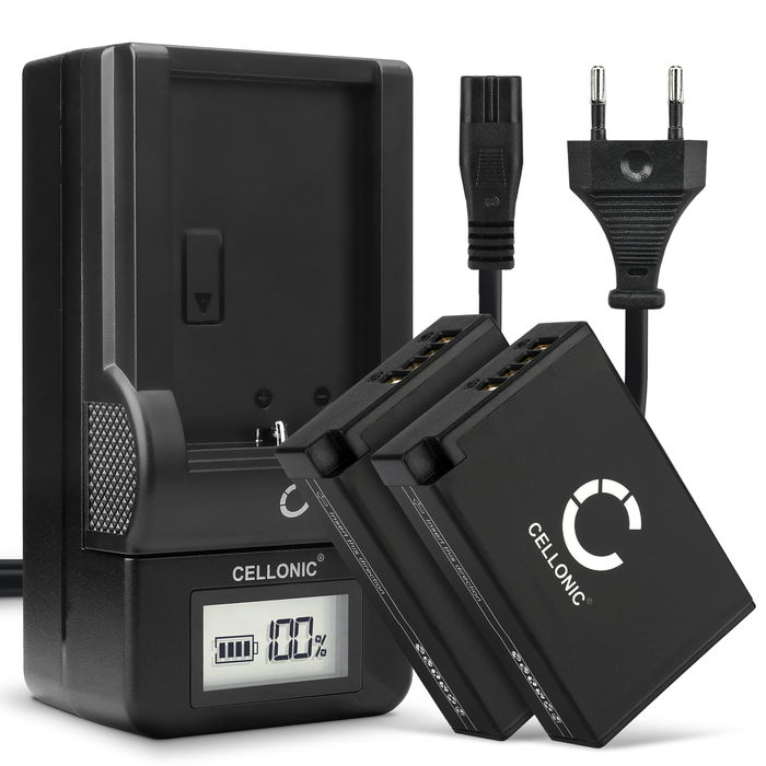 2x Canon LP-E17 Accu Batterij + Oplader 950mAh van CELLONIC