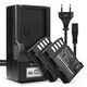 2x Battery 2000mAh+ Charger