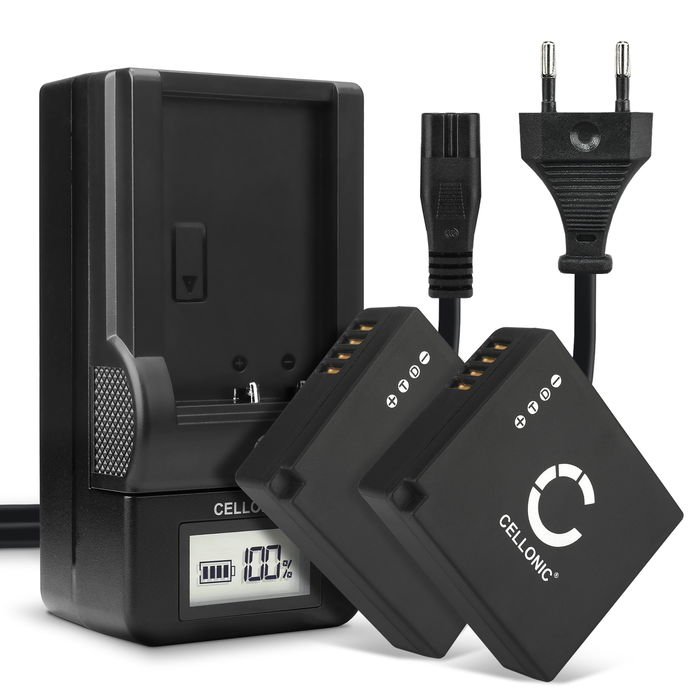 2x Leica BP-DC15 Accu Batterij + Oplader 730mAh van CELLONIC