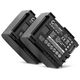 2x Accu BP-807 BP-809 BP-819 BP-827 890mAh