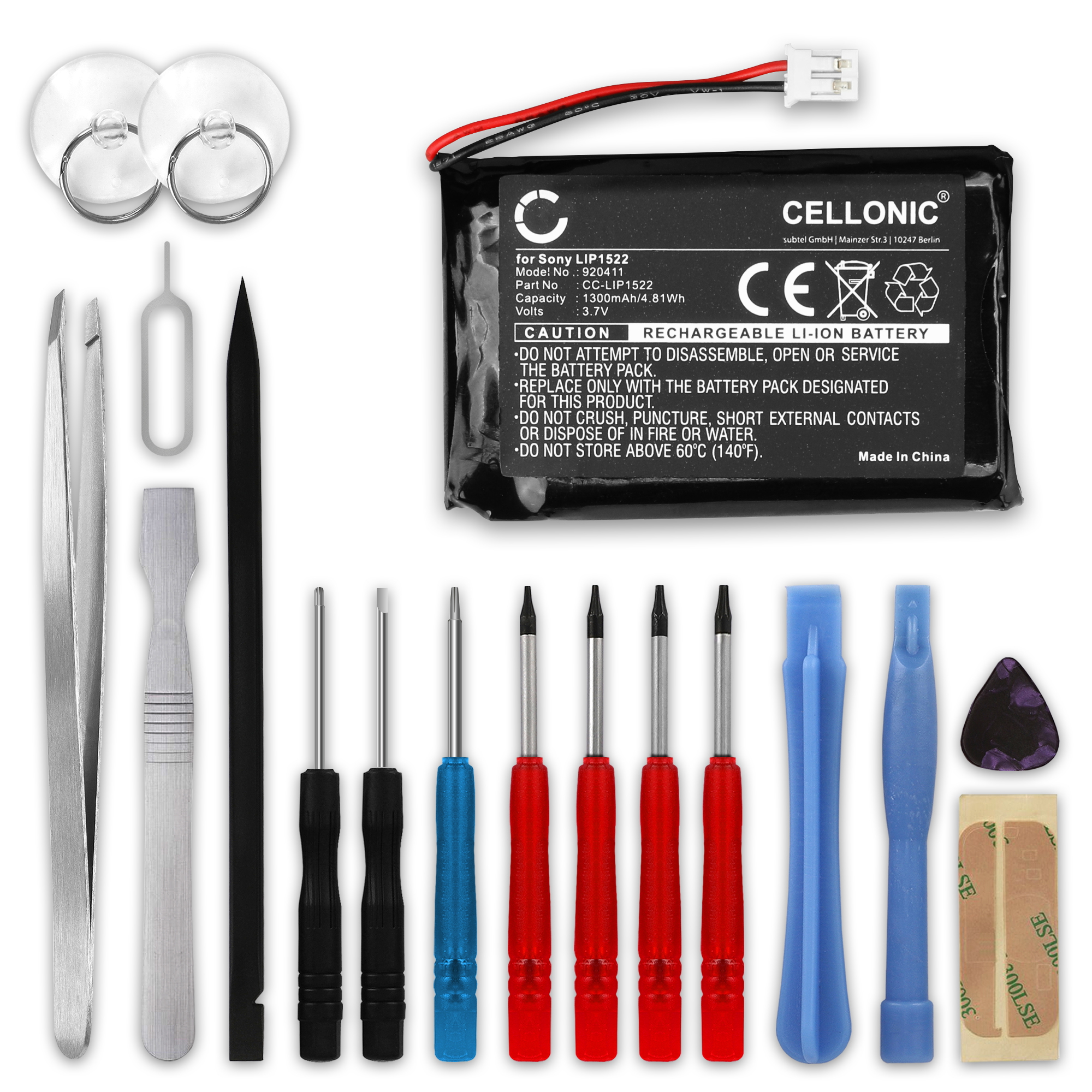Kastar 2000mAh Li-Ion Battery For Sony PlayStation 4 DualShock Controllers - Replaces LIP1522/KCR1410