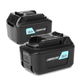 2x Accu BL1021B, BL1040B, BL1041B, BL1015 4000mAh