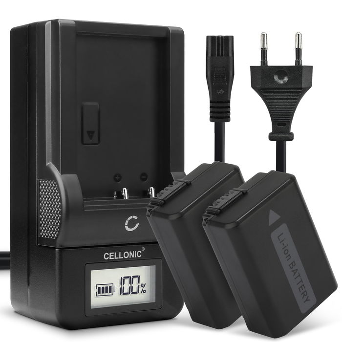 2x Sony DSC-RX10 IV (DSC-RX10M4) Accu Batterij + Oplader 1030mAh van CELLONIC