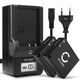 2x Accu DMW-BLE9 DMW-BLG10 980mAh + Oplader