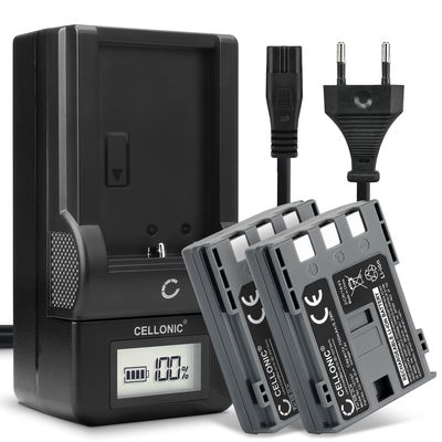 2x Accu voor Canon EOS 400D 350D Digital Regel XTi PowerShot G7 G9 S50 HG10 Legria HF R16 R106 MD235 camera - NB-2L NB-2LH BP-2L5 700mAh + Oplader CB-2L CBC-NB2 Vervangende batterij fototoeste, oplader, oplaadkabel